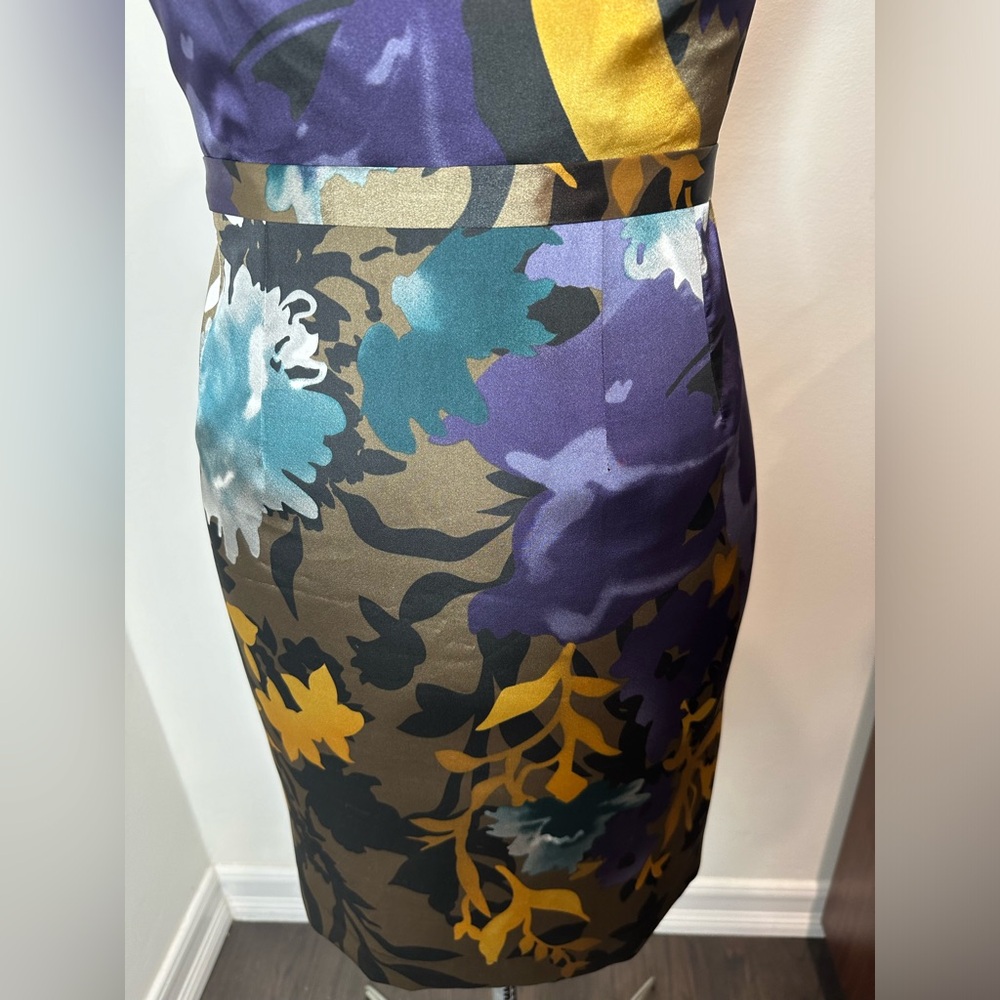 Tahari Black Halter Peplum Cocktail Dress - Picture 5 of 13